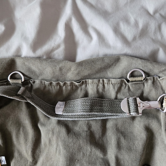 VTG 1960s A-line by Academy Olive Green Canvas Backpack - Picture 7 of 10